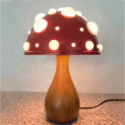Lampe de table champignon Amanita biomimétique LED tricolore USB/secteur - Luminous Place
