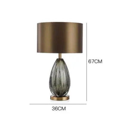 Lampe de table de lecture design luxe en verre, éclairage intérieur élégant - Luminous Place