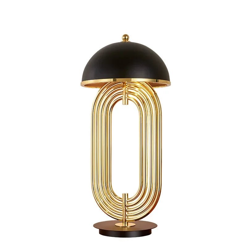 Lampe de table design antique champignon en fer avec lumière LED chaleureuse - Luminous Place