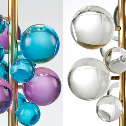 Lampe de table design champignon en verre coloré pour salon et lecture - Luminous Place