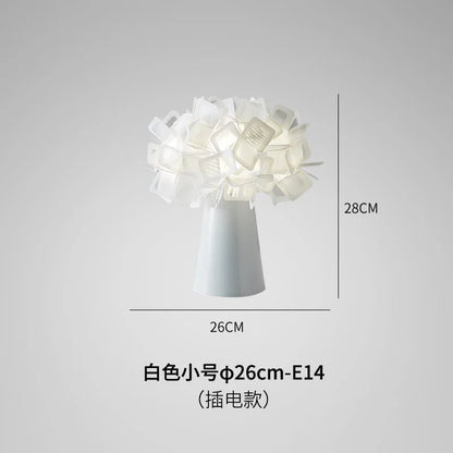 Lampe de table design italien à fleurs, éclairage décoratif pour chambre et bureau - Luminous Place