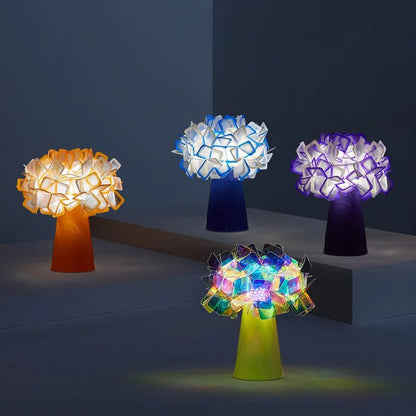 Lampe de table design italien à fleurs, éclairage décoratif pour chambre et bureau - Luminous Place