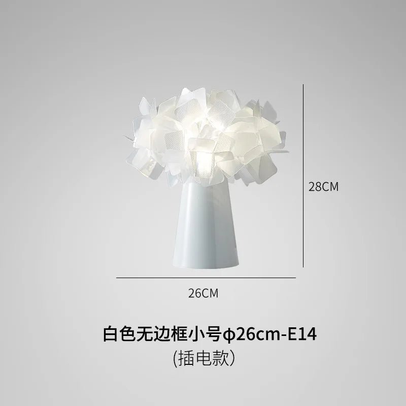 Lampe de table design italien à fleurs, éclairage décoratif pour chambre et bureau - Luminous Place