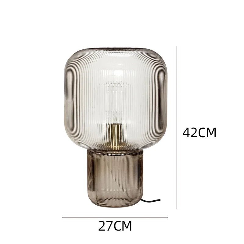 Lampe de table design minimaliste en verre pour lecture intérieure - Luminous Place