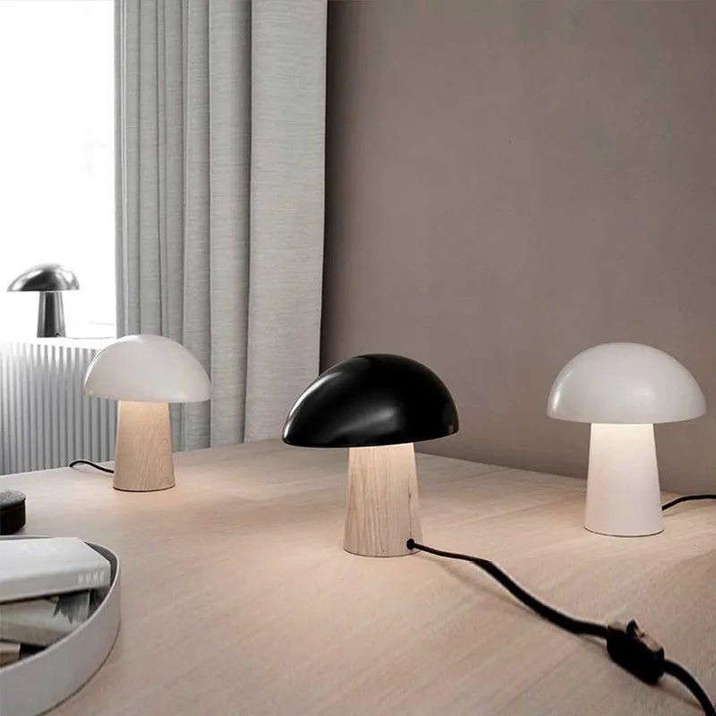Lampe de table design scandinave en forme de champignon, luminaire décoratif pour bureau et salon - Luminous Place