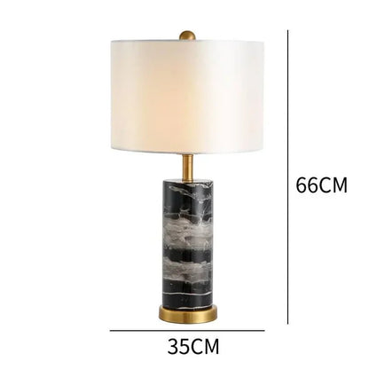 Lampe de table en marbre LED design nordique luxe pour intérieur - Luminous Place