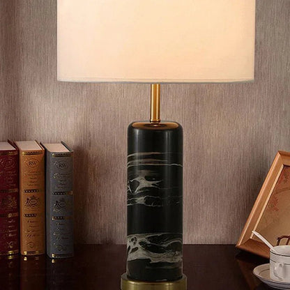 Lampe de table en marbre LED design nordique luxe pour intérieur - Luminous Place