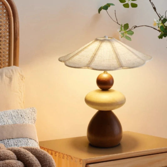 Lampe de table en résine effet marbre, design post - moderne nordique, éclairage intérieur chaleureux - Luminous Place