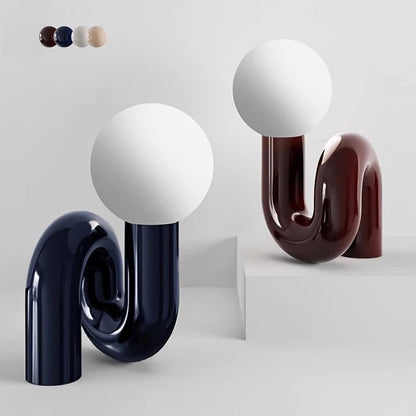Lampe de table en résine postmoderne design nordique italien, lumière d’ambiance pour chambre et bureau - Luminous Place
