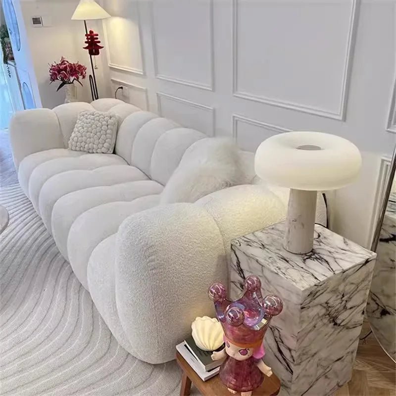 Lampe de table en travertin moderne, design champignon, lumière d’ambiance - Luminous Place