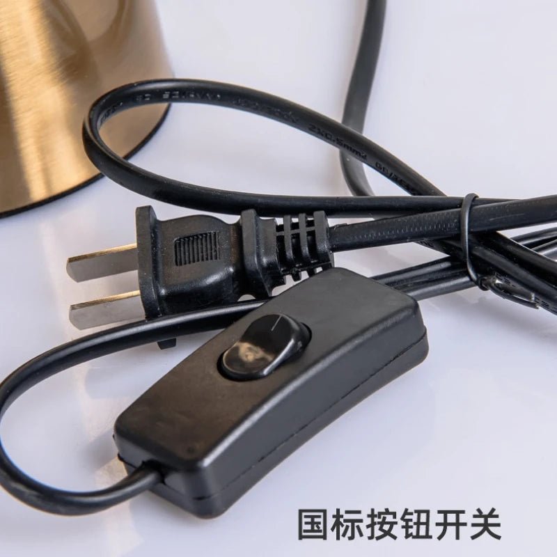 Lampe de table en verre boule Slimline pour lecture, éclairage intérieur premium - Luminous Place