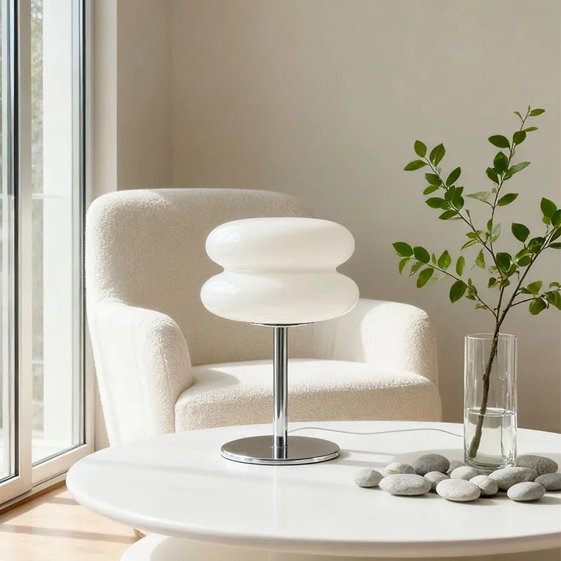 Lampe de table Hambourg en verre, design moderne dimmable, ambiance cosy - Luminous Place