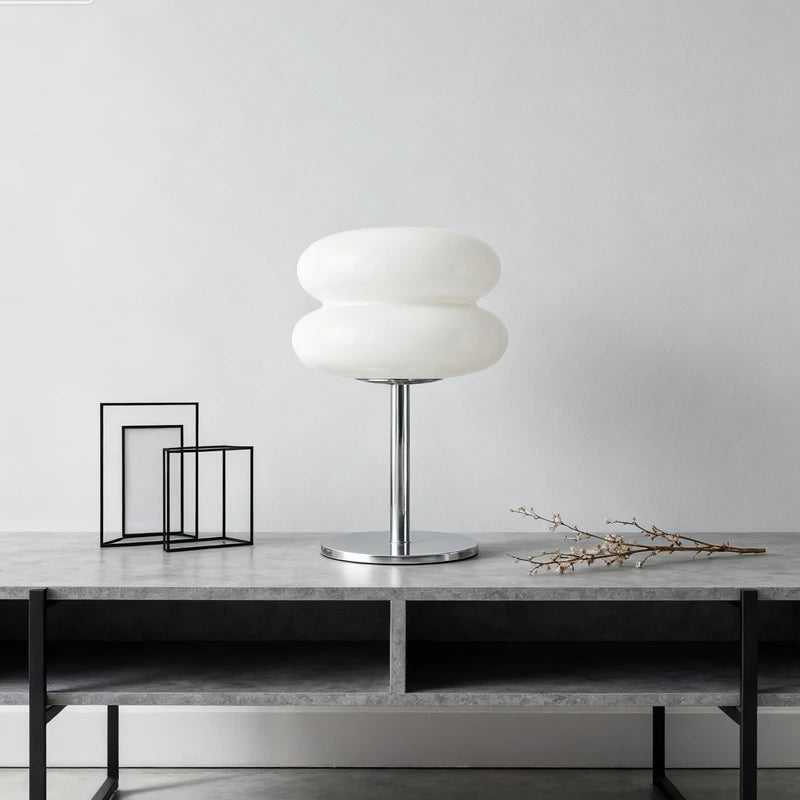 Lampe de table Hambourg en verre, design moderne dimmable, ambiance cosy - Luminous Place