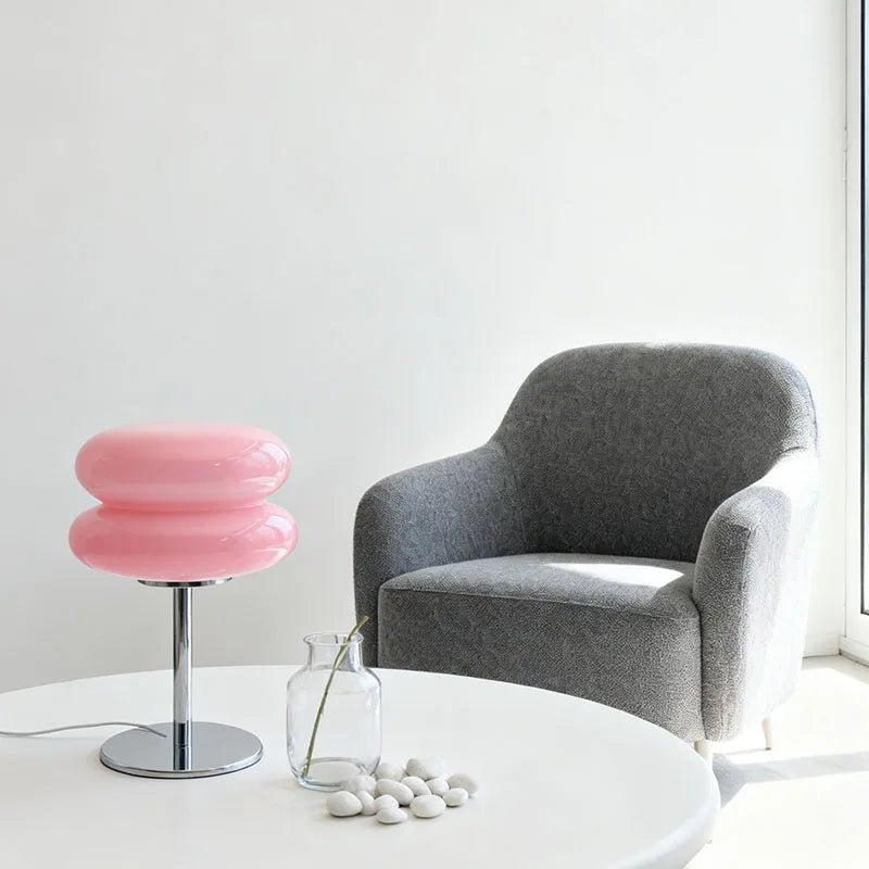 Lampe de table Hambourg en verre, design moderne dimmable, ambiance cosy - Luminous Place