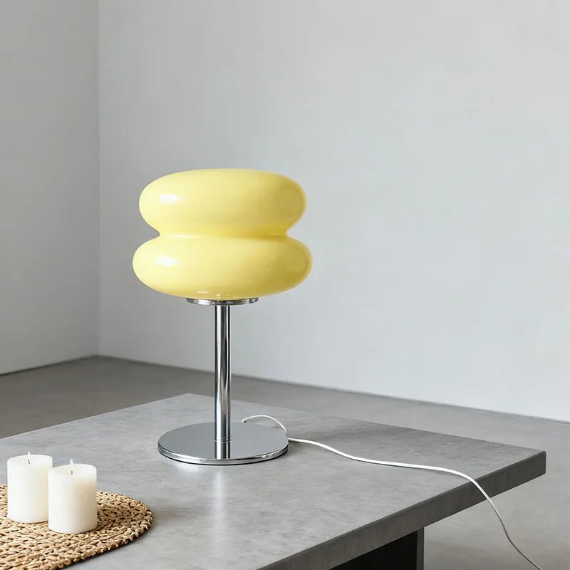 Lampe de table Hambourg en verre, design moderne dimmable, ambiance cosy - Luminous Place