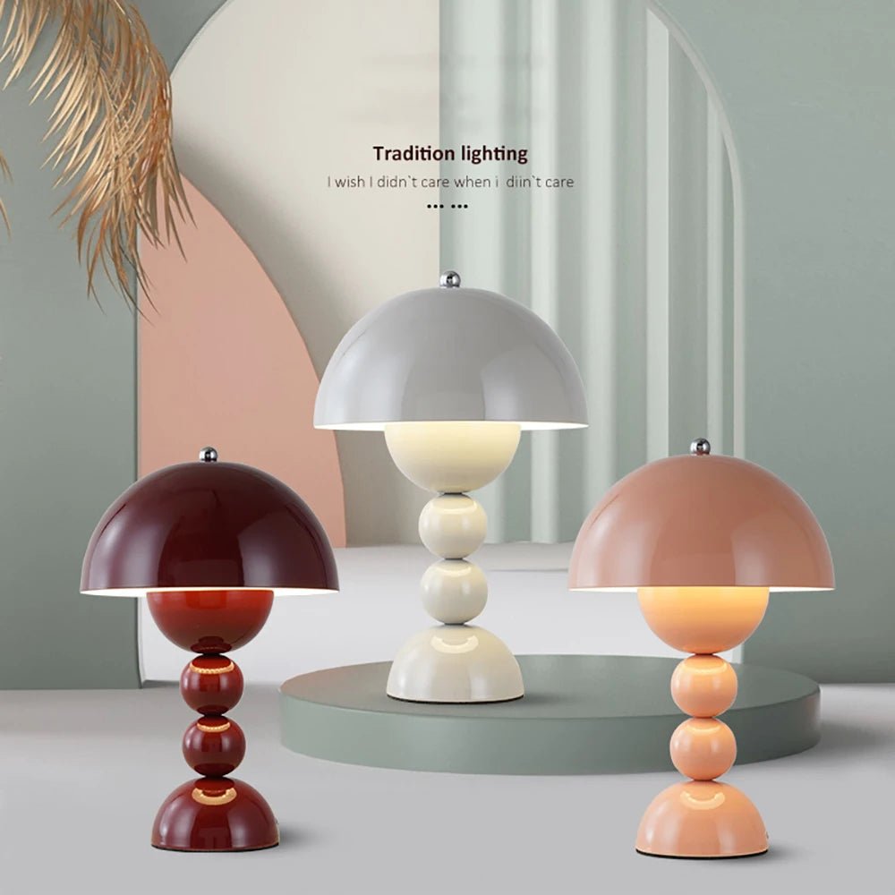 Lampe de table LED nordique tactile à 3 couleurs avec gradation douce, éclairage chaleureux pour maison et bureau - Luminous Place