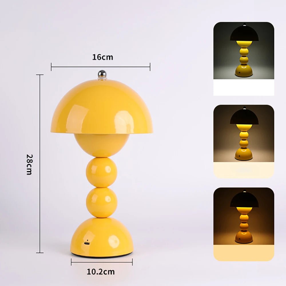 Lampe de table LED nordique tactile à 3 couleurs avec gradation douce, éclairage chaleureux pour maison et bureau - Luminous Place