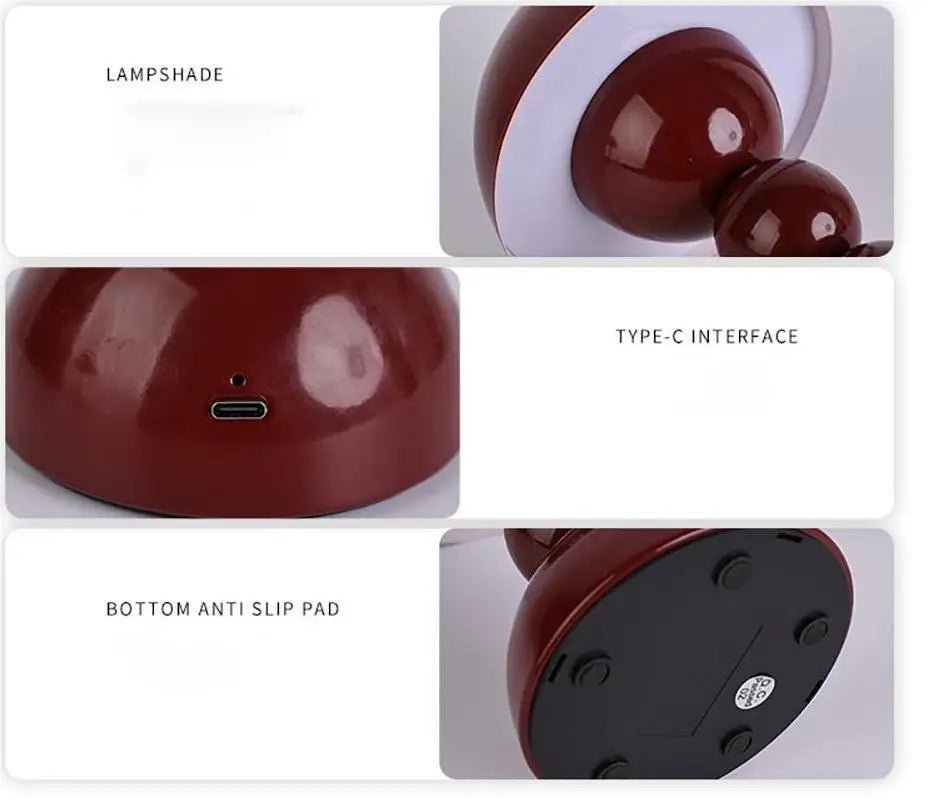 Lampe de table LED nordique tactile à 3 couleurs avec gradation douce, éclairage chaleureux pour maison et bureau - Luminous Place