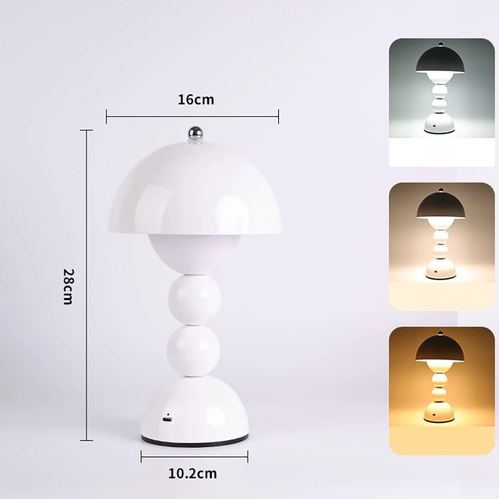Lampe de table LED nordique tactile à 3 couleurs avec gradation douce, éclairage chaleureux pour maison et bureau - Luminous Place