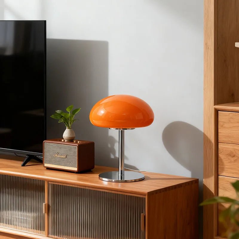 Lampe de table méduse en verre, style crème français, éclairage d’ambiance - Luminous Place