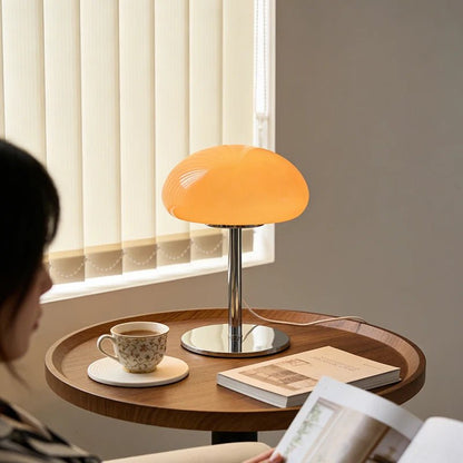 Lampe de table méduse en verre, style crème français, éclairage d’ambiance - Luminous Place