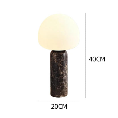 Lampe de table minimaliste en marbre, éclairage intérieur rétro - Luminous Place