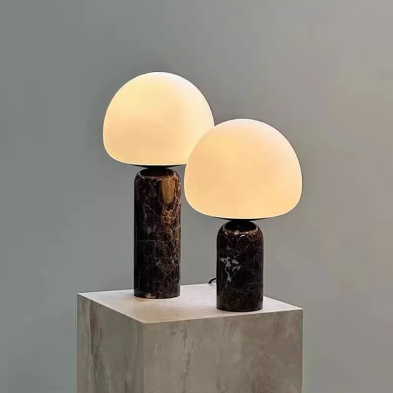 Lampe de table minimaliste en marbre, éclairage intérieur rétro - Luminous Place