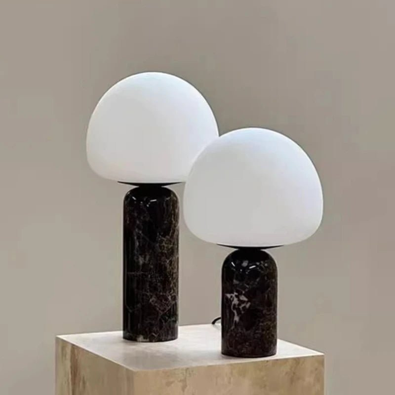 Lampe de table minimaliste en marbre, éclairage intérieur rétro - Luminous Place