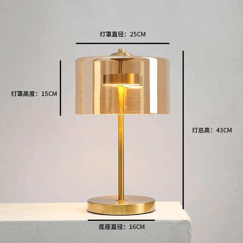 Lampe de table moderne minimaliste à lumière rouge pour chambre et bar, ambiance cosy - Luminous Place