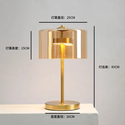 Lampe de table moderne minimaliste à lumière rouge pour chambre et bar, ambiance cosy - Luminous Place