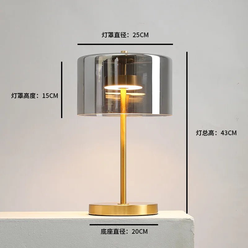 Lampe de table moderne minimaliste à lumière rouge pour chambre et bar, ambiance cosy - Luminous Place