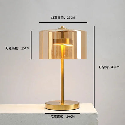 Lampe de table moderne minimaliste à lumière rouge pour chambre et bar, ambiance cosy - Luminous Place