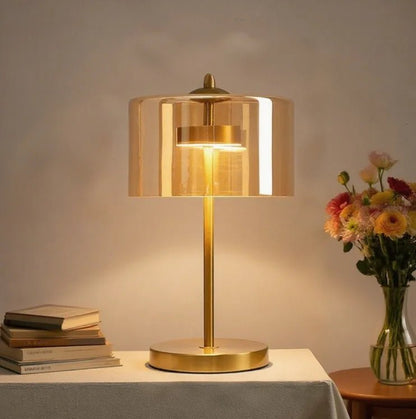 Lampe de table moderne minimaliste à lumière rouge pour chambre et bar, ambiance cosy - Luminous Place