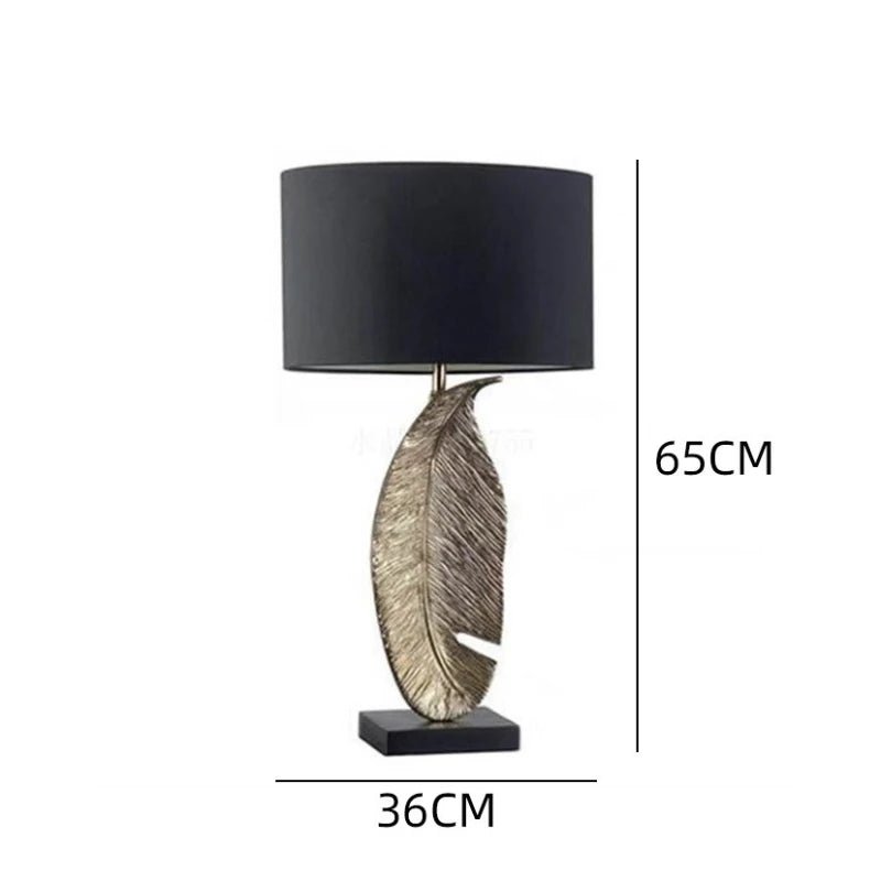 Lampe de table rétro en résine avec base en marbre naturel, lumière chaude relaxante - Luminous Place