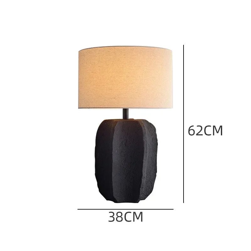 Lampe de table style nordique japonais pour salon et chambre avec éclairage LED chaleureux - Luminous Place