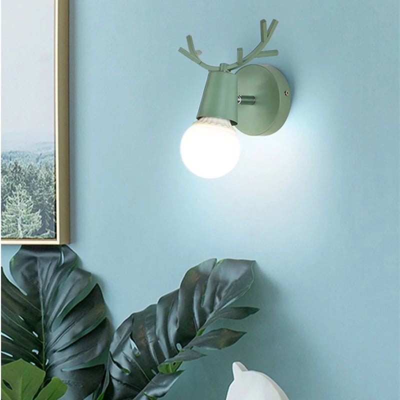Lampe Enfant Applique Murale LED Bois Macaron Nordique pour Chambre - Luminous Place