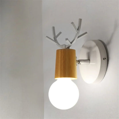 Lampe Enfant Applique Murale LED Bois Macaron Nordique pour Chambre - Luminous Place