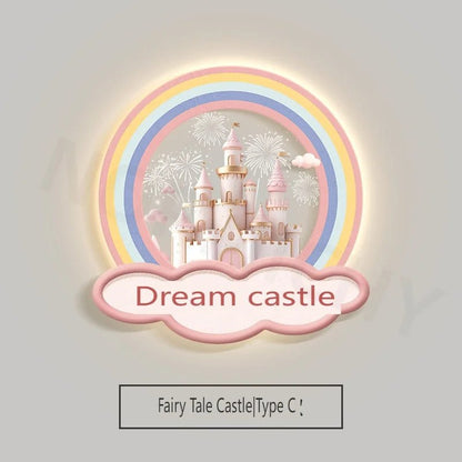 Lampe Enfant Applique Murale LED Cristal Château Créatif pour Chambre Fille - Luminous Place