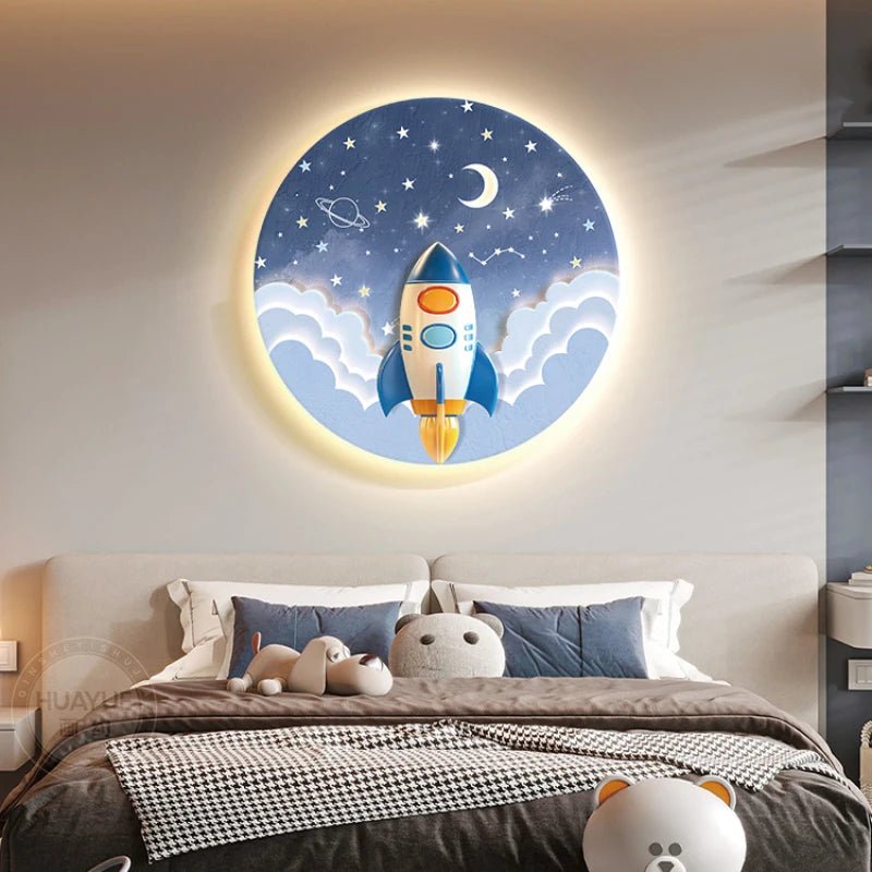 Lampe Enfant Applique Murale LED Cristal Château Créatif pour Chambre Fille - Luminous Place