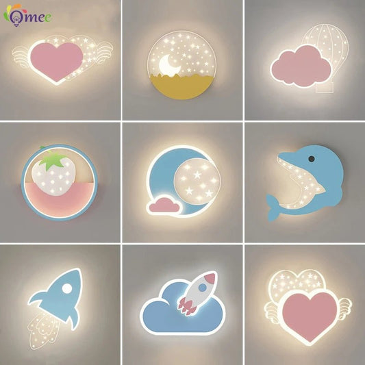 Lampe Enfant Applique Murale LED Fusée Design Moderne en Acrylique - Luminous Place