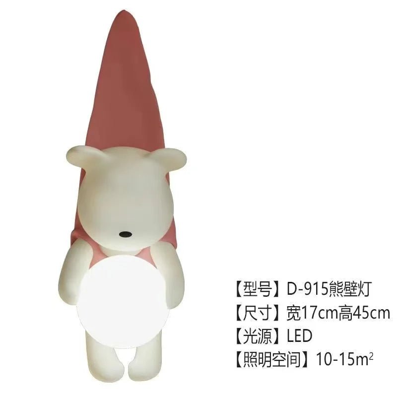 Lampe Enfant Applique Murale LED Style Moderne en Résine Crème, Lumière d’Ambiance Ajustable - Luminous Place