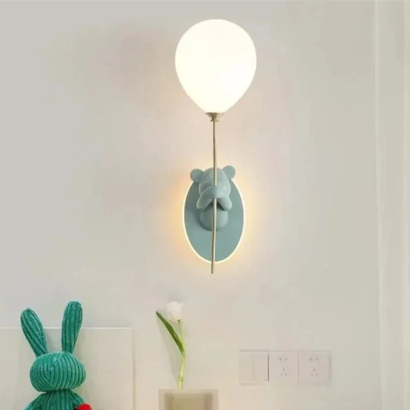 Lampe Enfant Applique Murale Ours Créative en Résine, Lumière d'Ambiance Macaron - Luminous Place