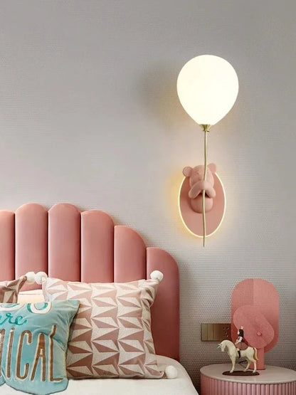 Lampe Enfant Applique Murale Ours Créative en Résine, Lumière d'Ambiance Macaron - Luminous Place
