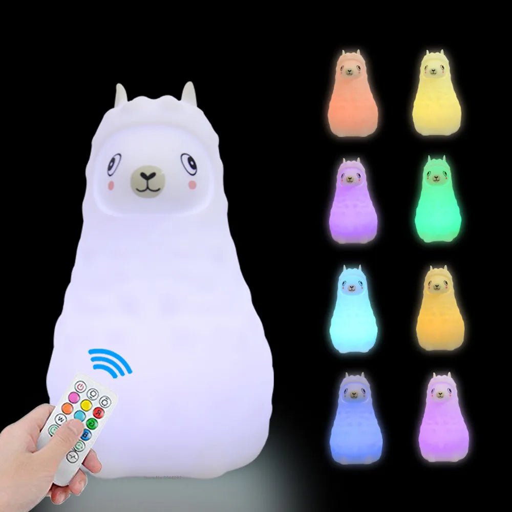 Lampe Enfant Hibou LED Rechargeable en Silicone avec Télécommande et 9 Couleurs - Luminous Place