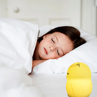 Lampe Enfant Hibou LED Rechargeable en Silicone avec Télécommande et 9 Couleurs - Luminous Place