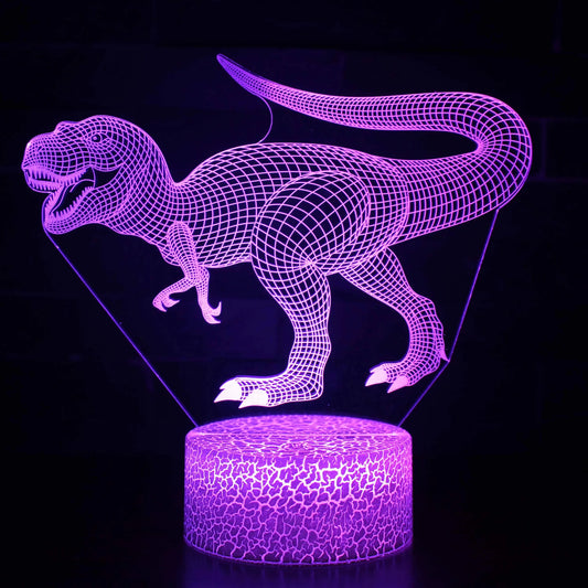 Lampe Enfant LED 3D Dinosaure en Acrylique USB Veilleuse Table - Luminous Place