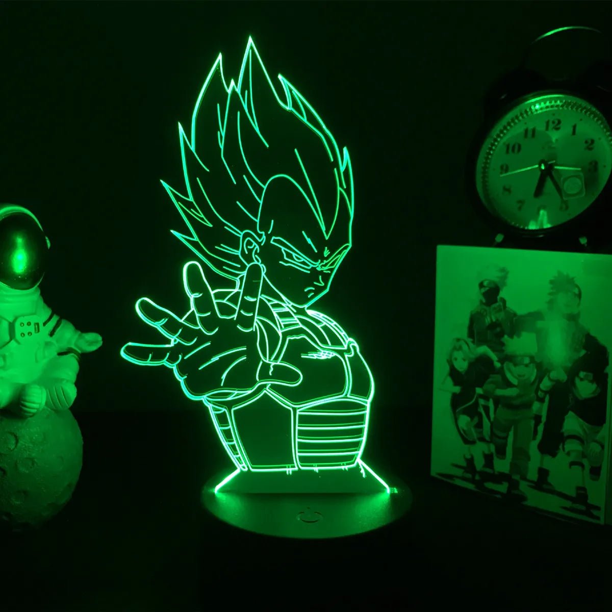Lampe Enfant LED 3D Dragon Ball Goku Super Saiyan en acrylique, veilleuse design avec télécommande - Luminous Place