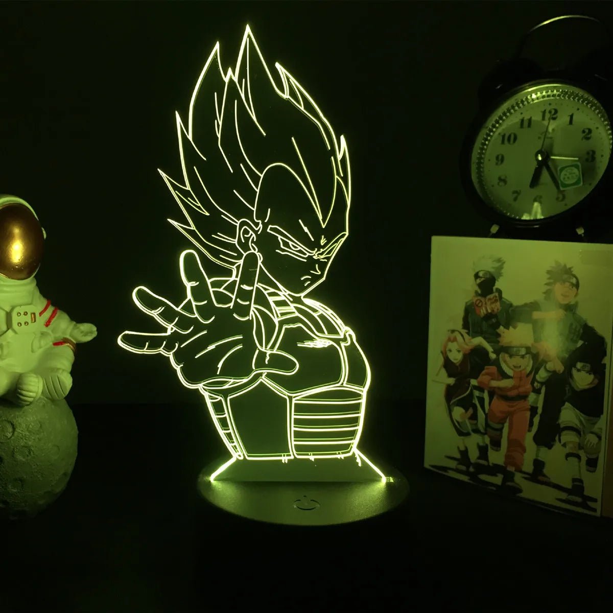 Lampe Enfant LED 3D Dragon Ball Goku Super Saiyan en acrylique, veilleuse design avec télécommande - Luminous Place