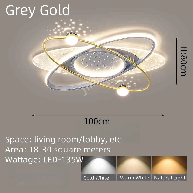 Lampe Enfant LED Moderne Suspension Fer Ciel Étoilé pour Chambre - Luminous Place