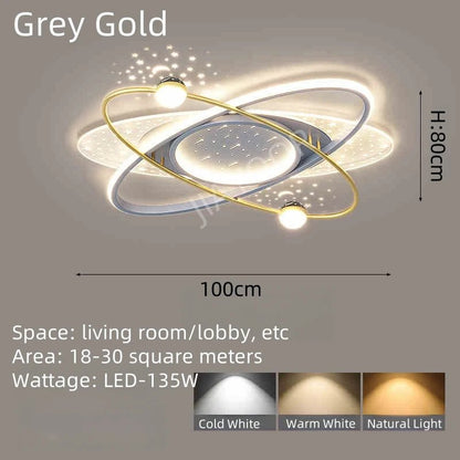 Lampe Enfant LED Moderne Suspension Fer Ciel Étoilé pour Chambre - Luminous Place